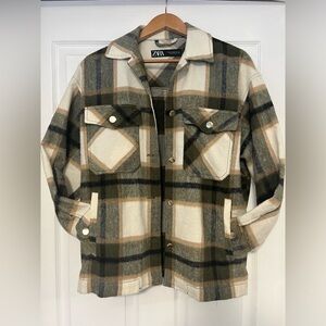 ZARA XS Oversized Wool Coat